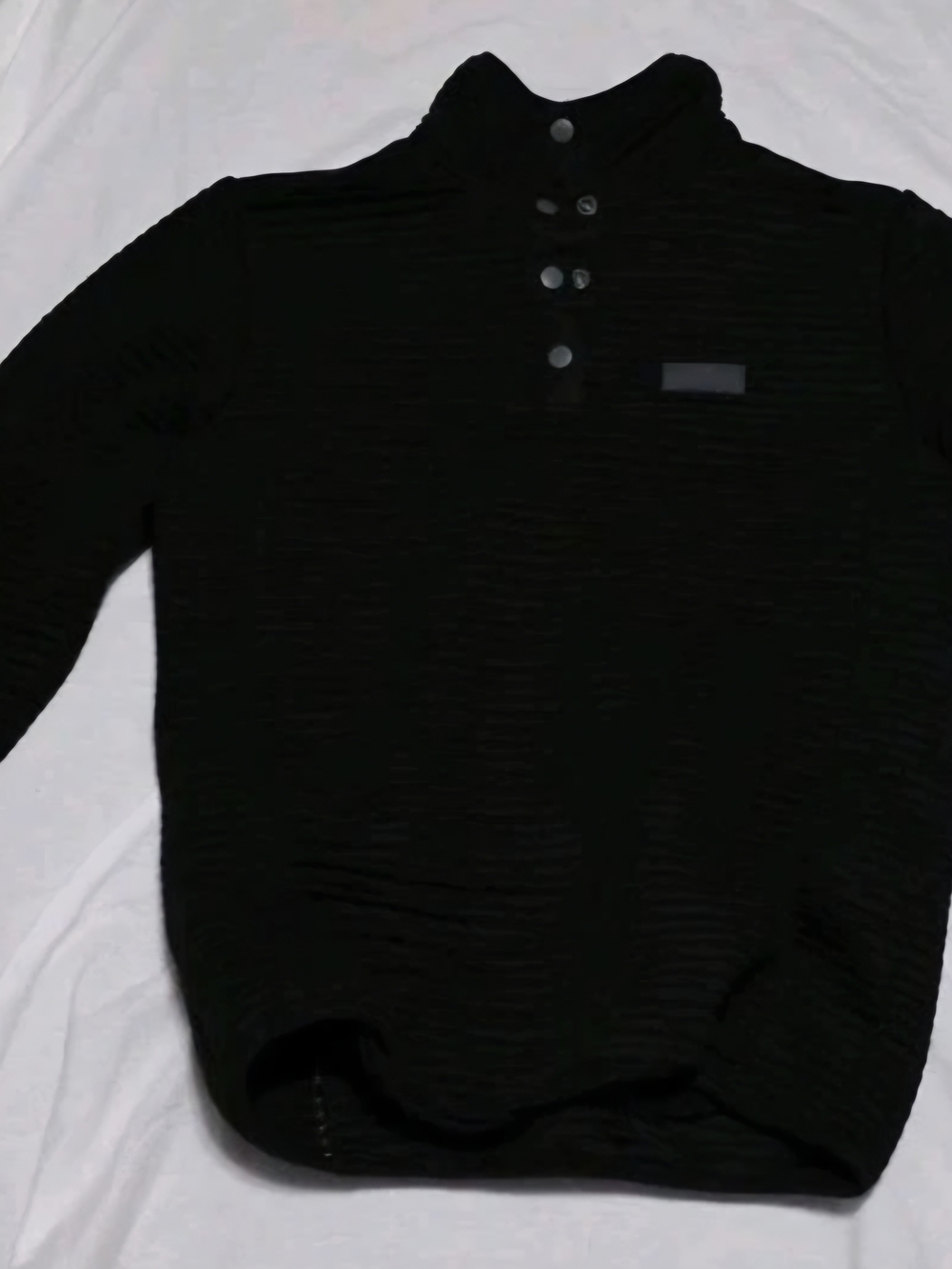 Simply Southern Men's Black Turtleneck Button Pullover